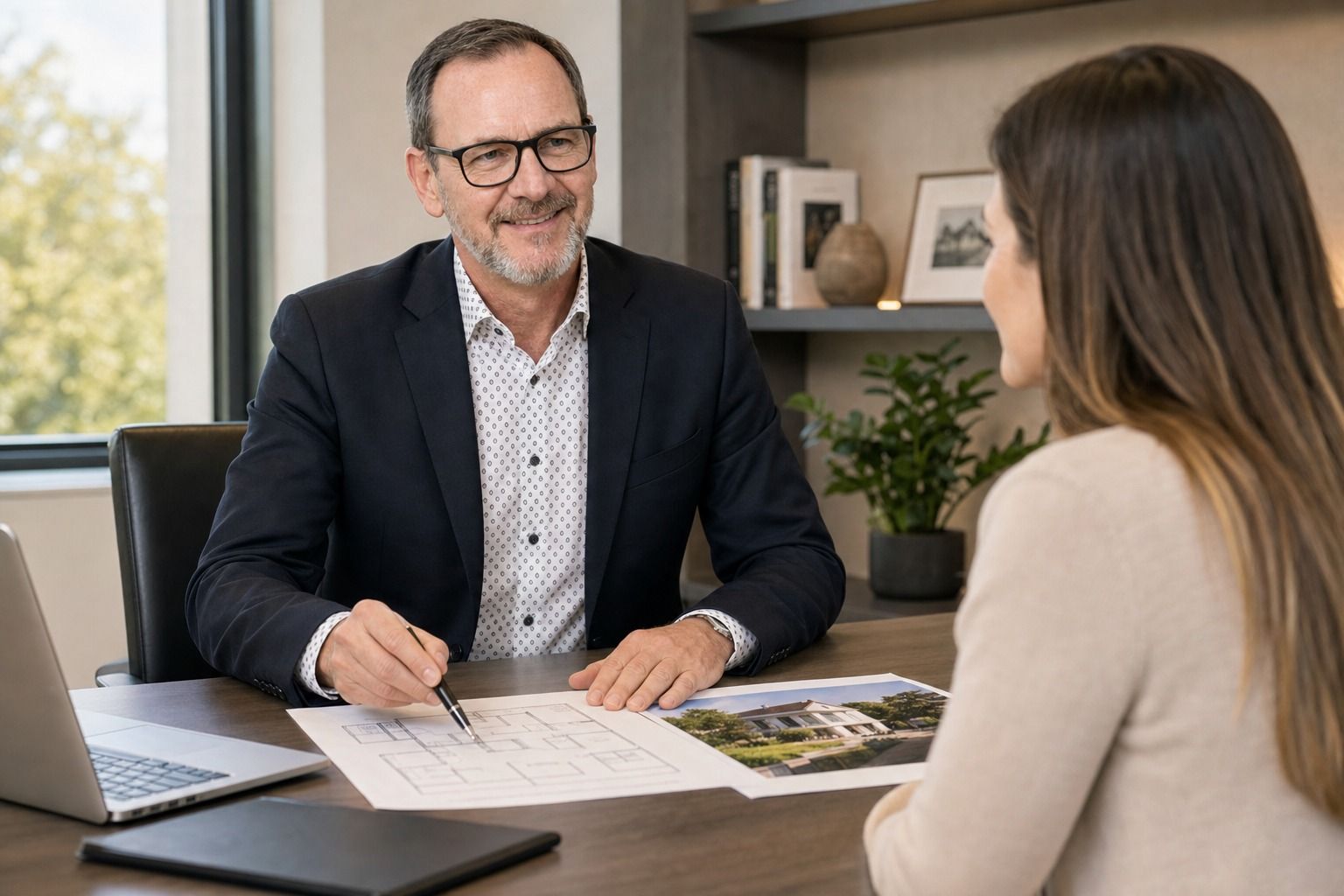 Stephan Bettermann bei der Immobilienberatung
