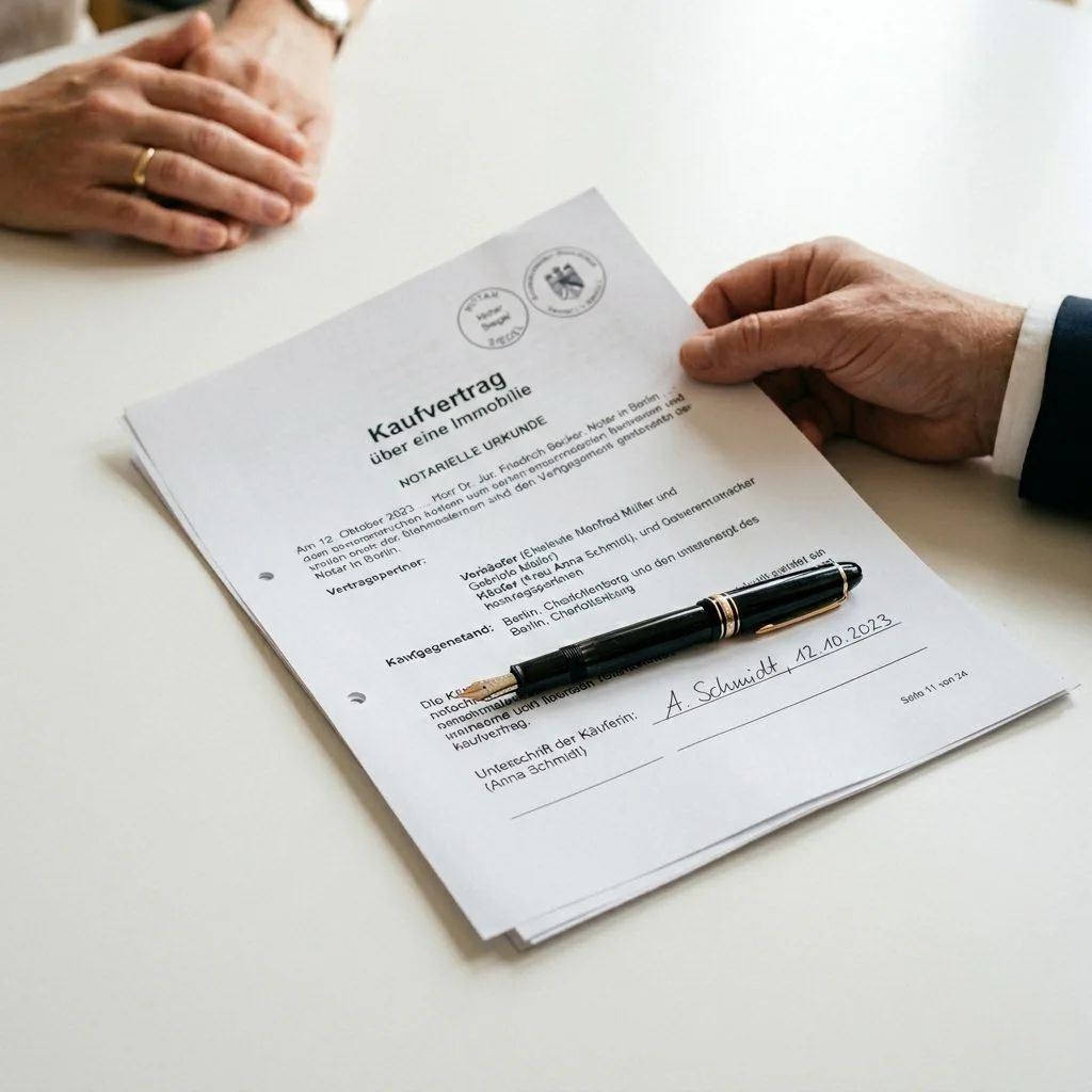 Kaufvertrag-Unterzeichnung: Maklerprovisionsregelung bei Immobilienkauf in Hessen